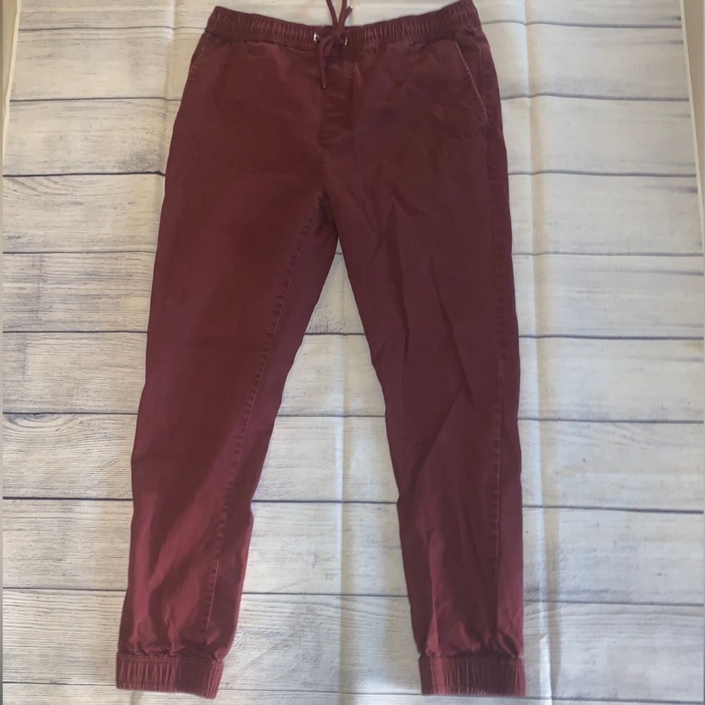 Forever 21 Men’s Wine Khaki Joggers
